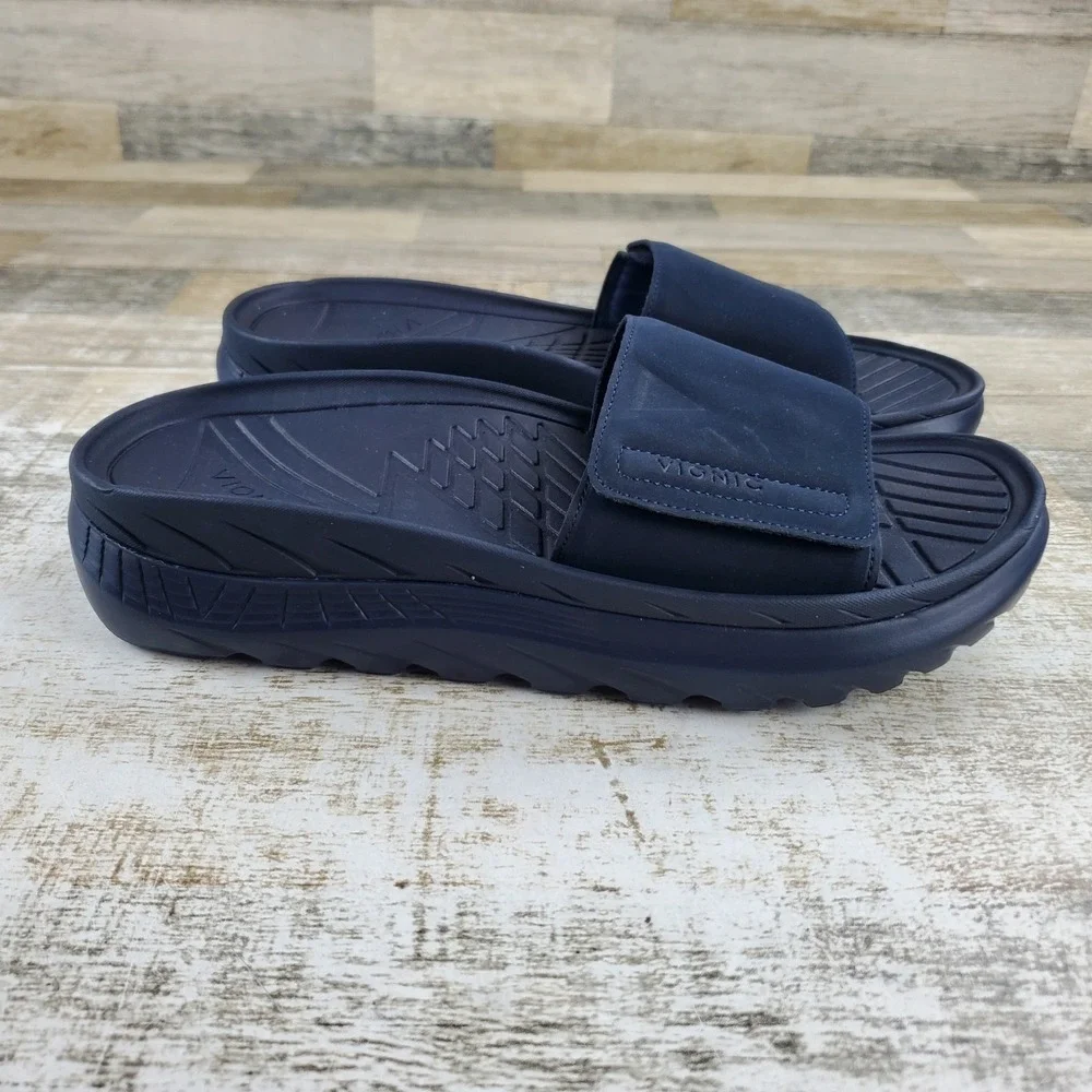 Vionic Rejuvenate Recovery Unisex Slides Sandals Mens 11.5 / Womens 13 Dark Navy